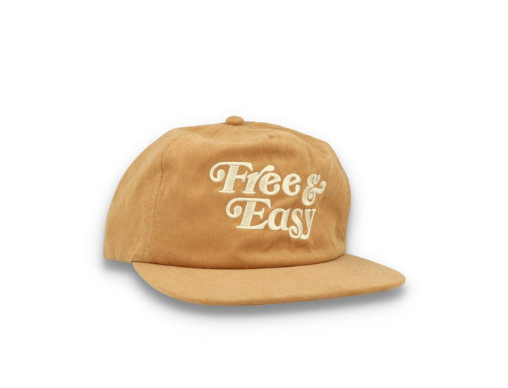 Free & Easy Peach Fuzz Snapback Cap Tan - LOKK
