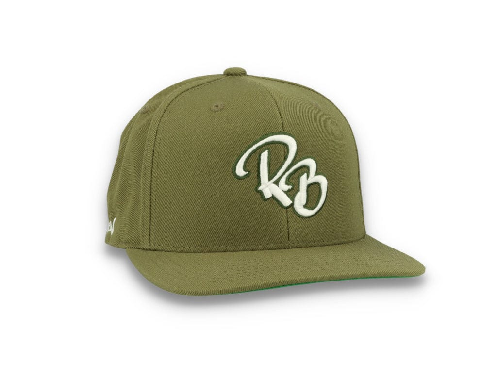 LOKK X RADIO BORGEN Snapback Olive Green/White - LOKK