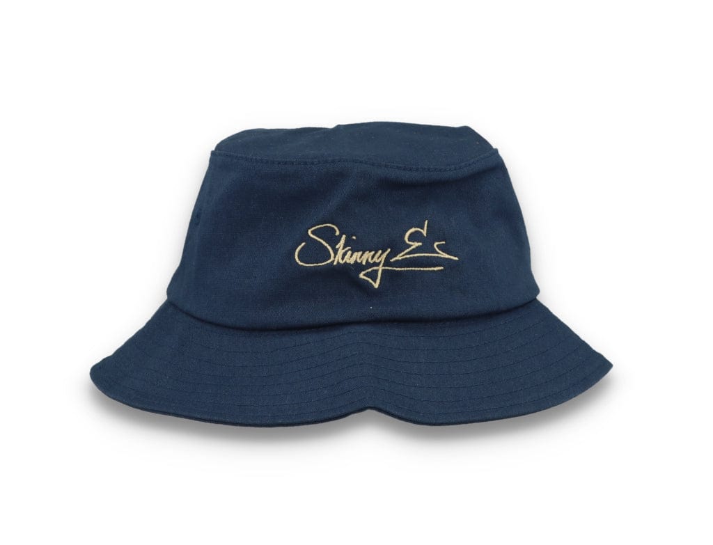 Skinny E Bucket Hat Navy/Stone - LOKK