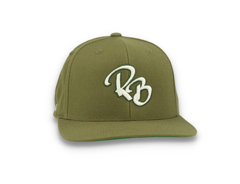 LOKK X RADIO BORGEN Snapback Olive Green/White - LOKK