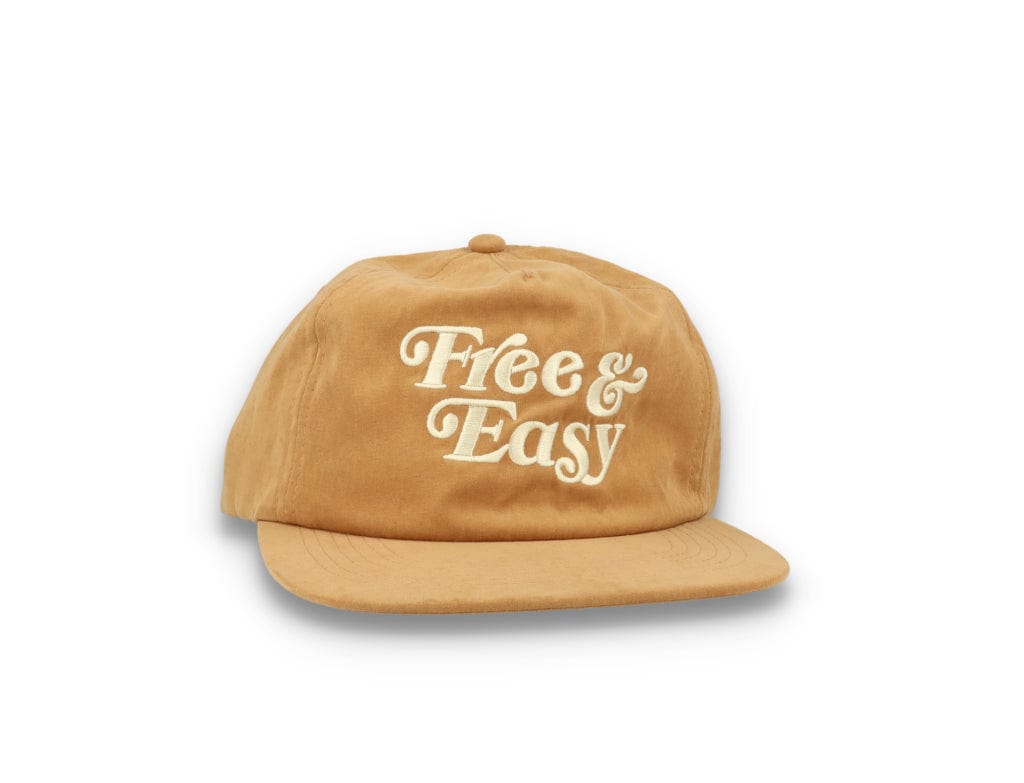 Free & Easy Peach Fuzz Snapback Cap Tan - LOKK
