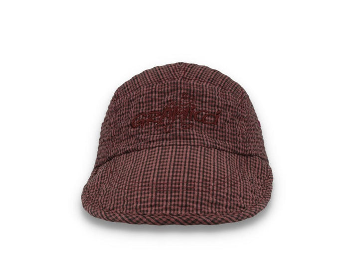 O.G. Seersucker Canyon Cap Dusty Maroon Garment Dyed - LOKK