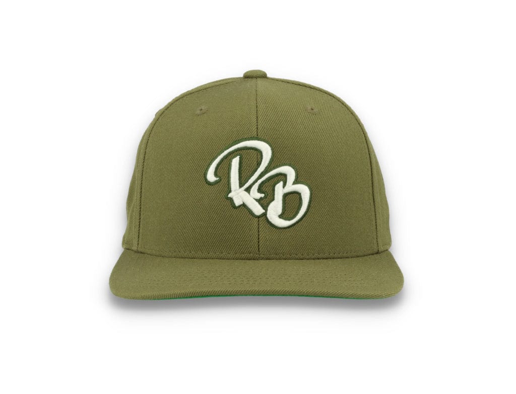 LOKK X RADIO BORGEN Snapback Olive Green/White - LOKK