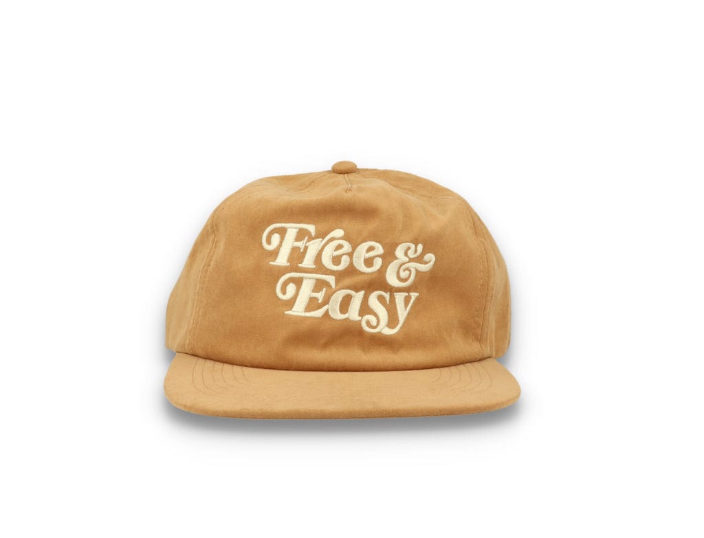 Free & Easy Peach Fuzz Snapback Cap Tan - LOKK