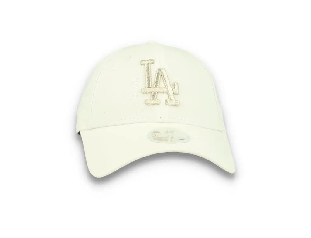 9FORTY Womens Metallic Logo LA Dodgers White - LOKK