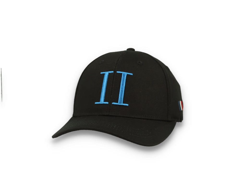 Encore Organic Baseball Cap Black/Washed Denim Blue - LOKK