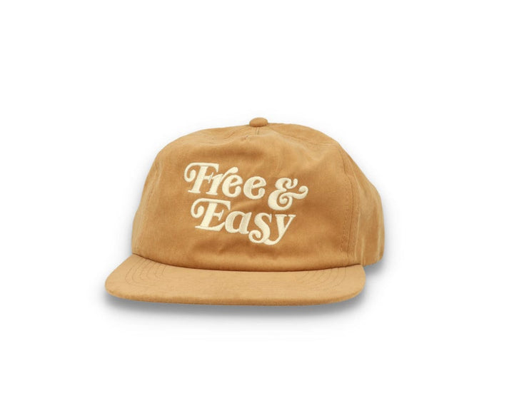 Free & Easy Peach Fuzz Snapback Cap Tan - LOKK
