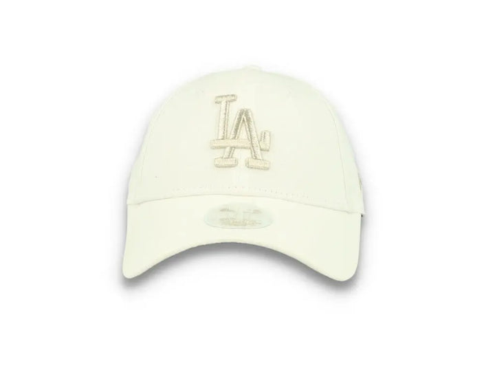 9FORTY Womens Metallic Logo LA Dodgers White - LOKK