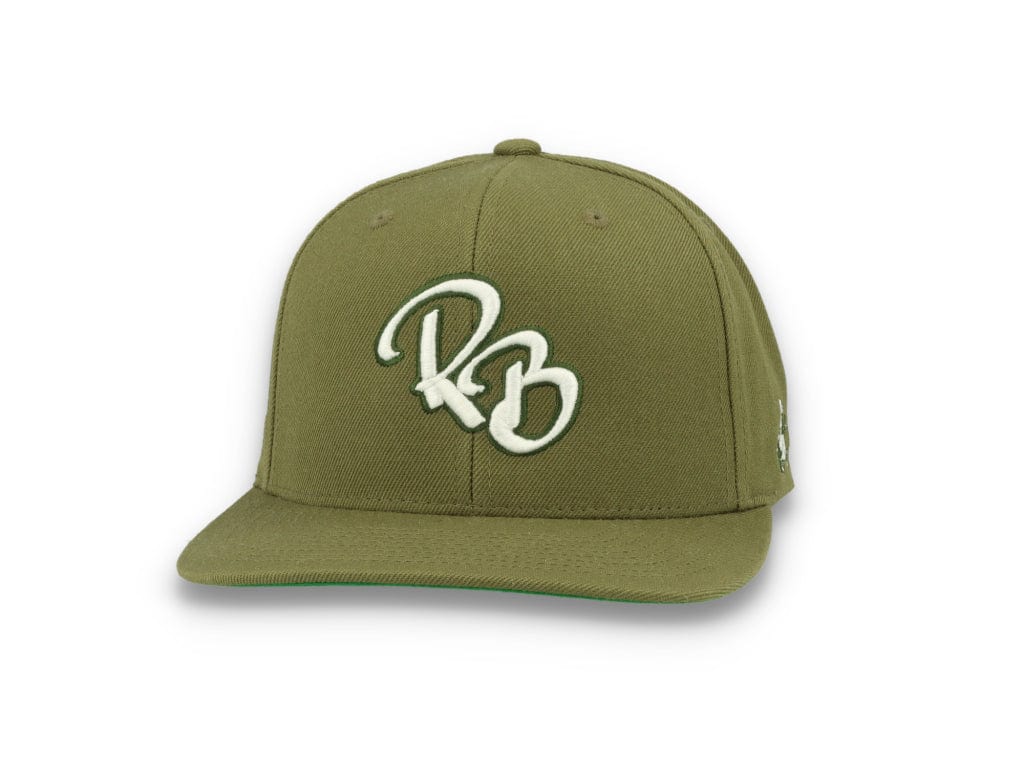 LOKK X RADIO BORGEN Snapback Olive Green/White - LOKK