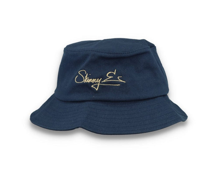 Skinny E Bucket Hat Navy/Stone - LOKK