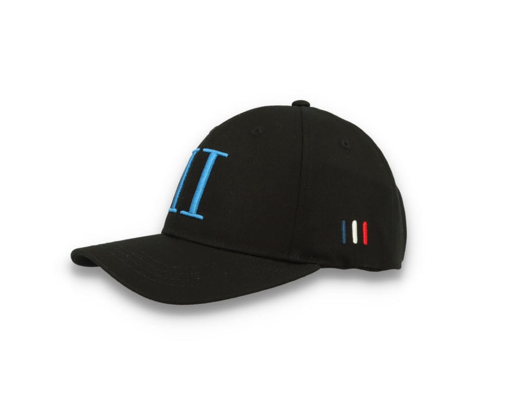 Encore Organic Baseball Cap Black/Washed Denim Blue - LOKK