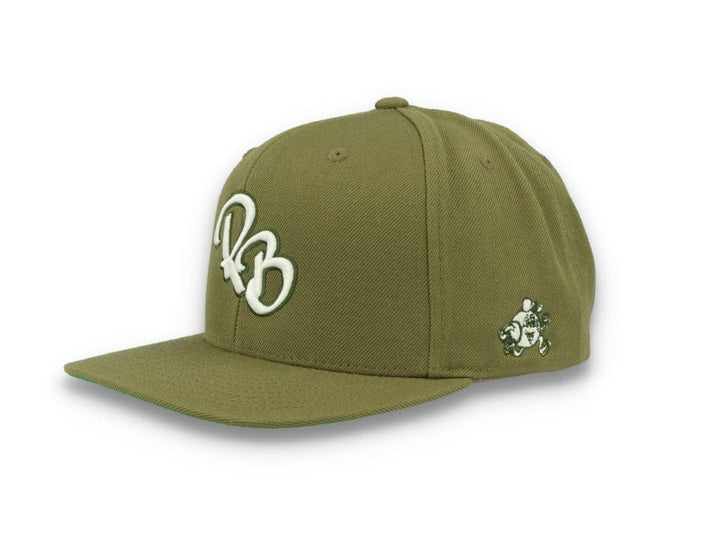 LOKK X RADIO BORGEN Snapback Olive Green/White - LOKK