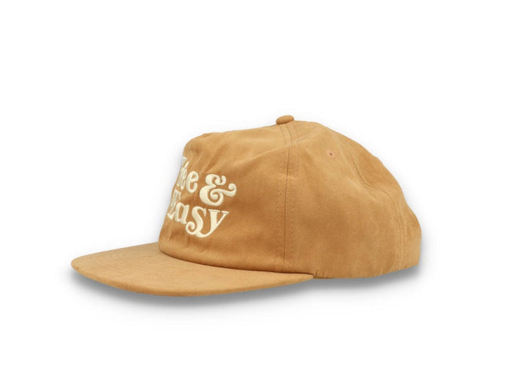 Free & Easy Peach Fuzz Snapback Cap Tan - LOKK
