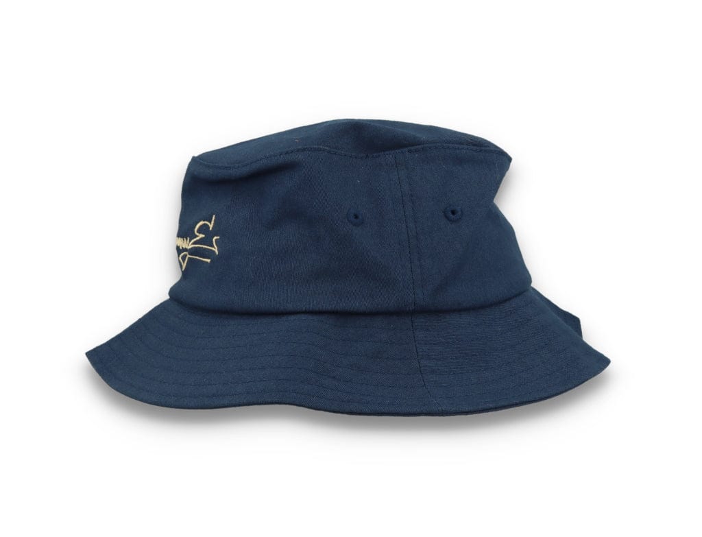 Skinny E Bucket Hat Navy/Stone - LOKK