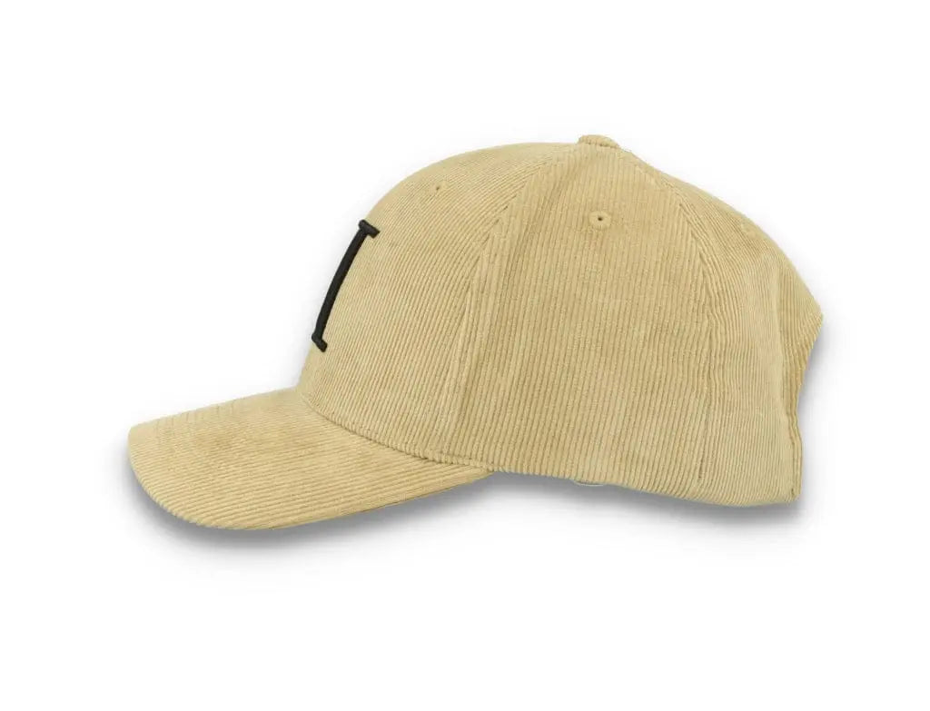 Encore Corduroy Baseball Cap Dark Sand/Black - LOKK