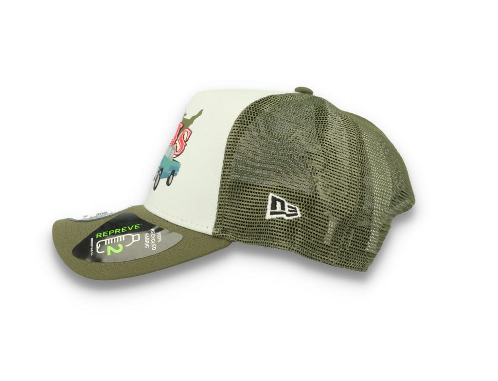 Trucker Cap Us State Wordmark Trucker New  New Olive - LOKK