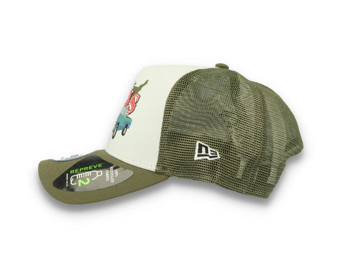 Trucker Cap Us State Wordmark Trucker New  New Olive - LOKK