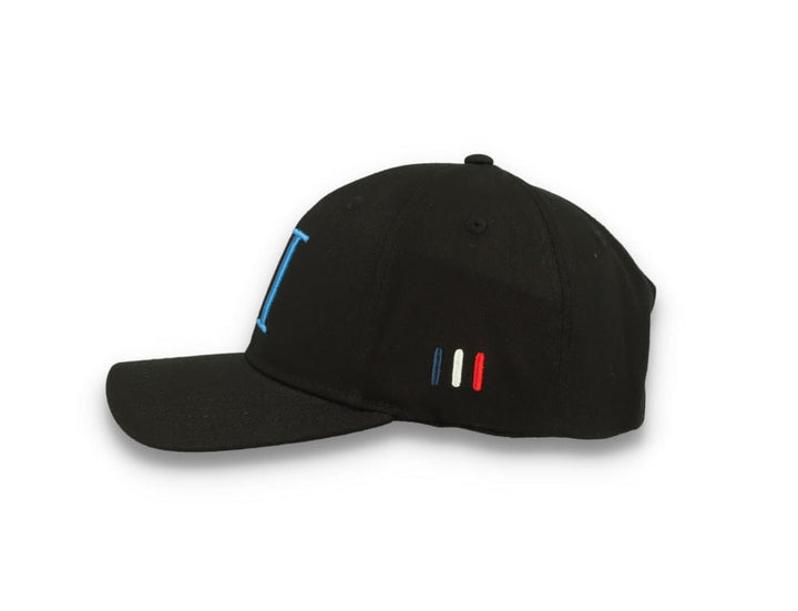 Encore Organic Baseball Cap Black/Washed Denim Blue - LOKK
