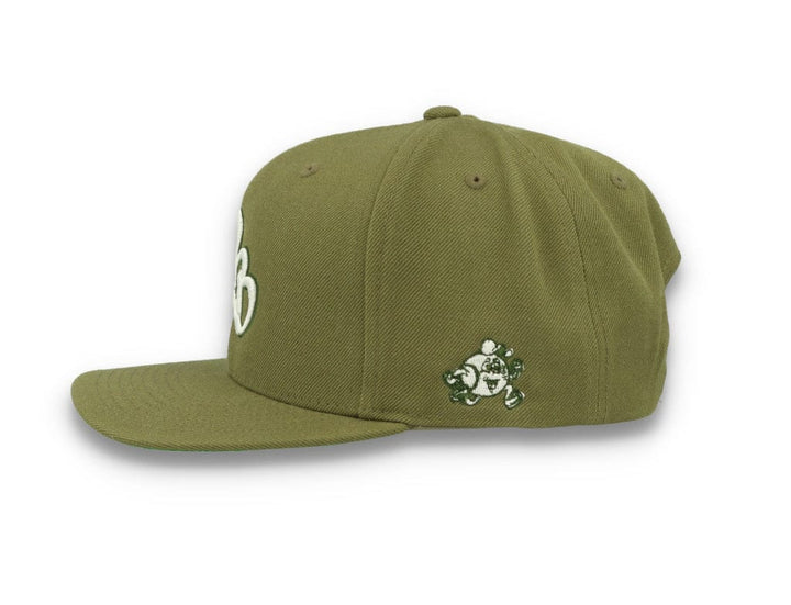 LOKK X RADIO BORGEN Snapback Olive Green/White - LOKK