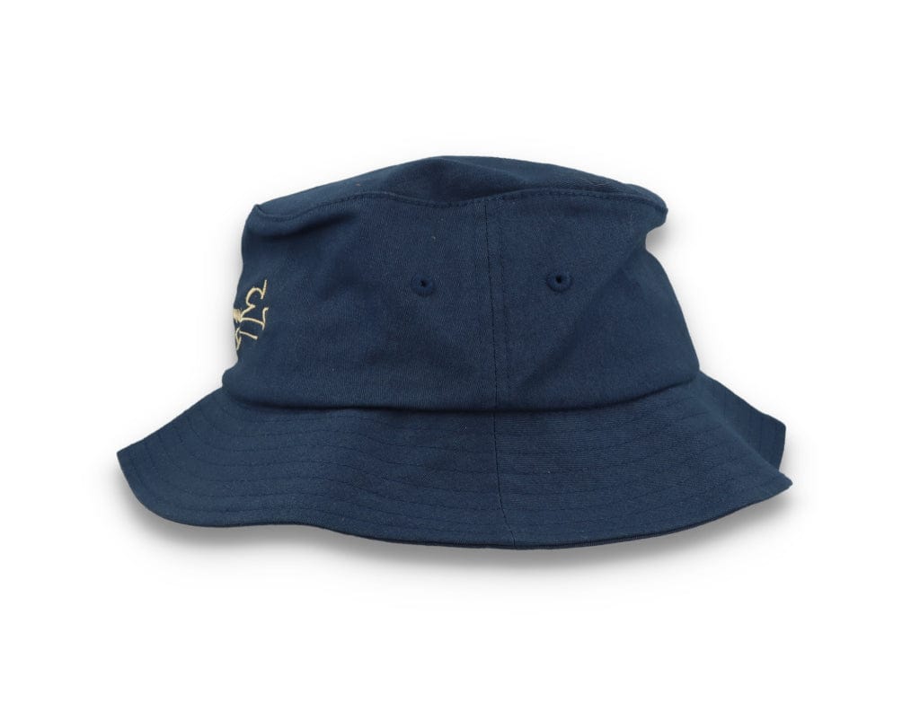 Skinny E Bucket Hat Navy/Stone - LOKK