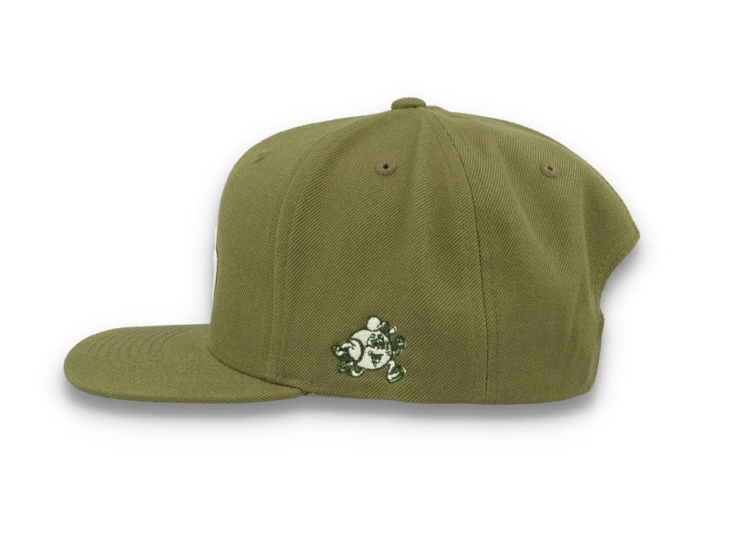 LOKK X RADIO BORGEN Snapback Olive Green/White - LOKK