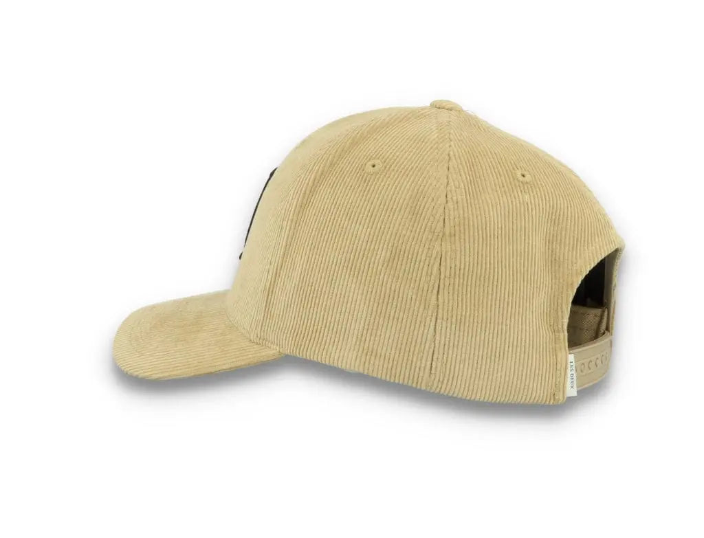 Encore Corduroy Baseball Cap Dark Sand/Black - LOKK