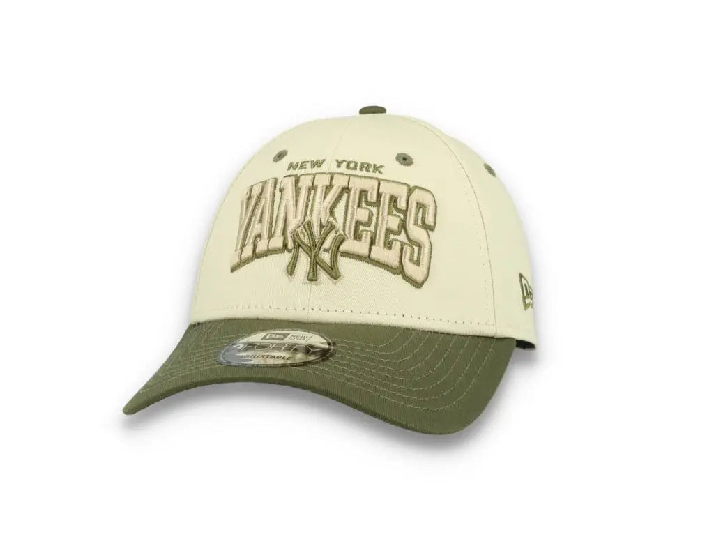 9FORTY White Crown New York Yankees Ivory/Olive - LOKK