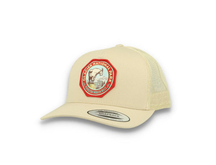 Glacier National Park Patch Trucker Natural - LOKK