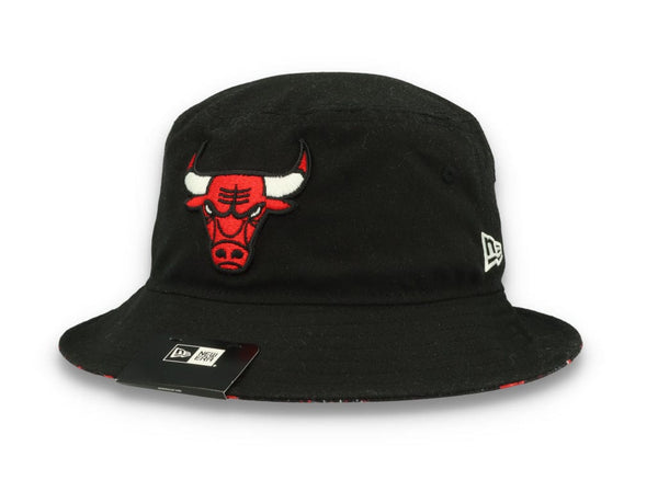 Bucket Hat Print Infill Chicago Bulls  Black - LOKK