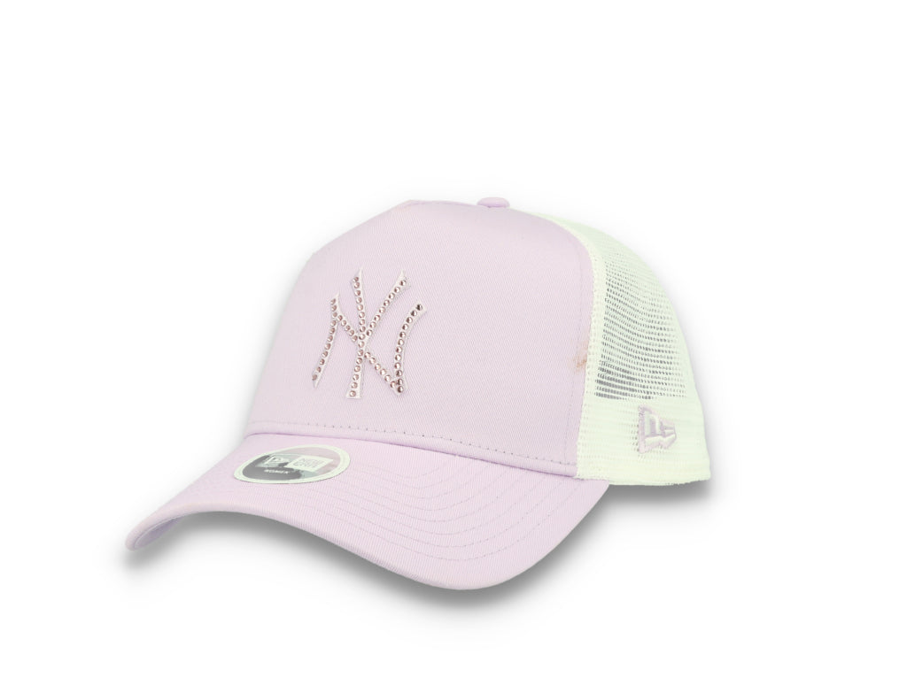 MLB Rhinestone Trucker New York Yankees  Purple - LOKK