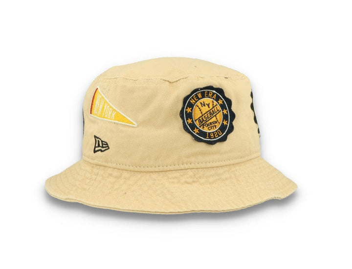 Bucket Hat All Over Patch New Era  Beige - LOKK