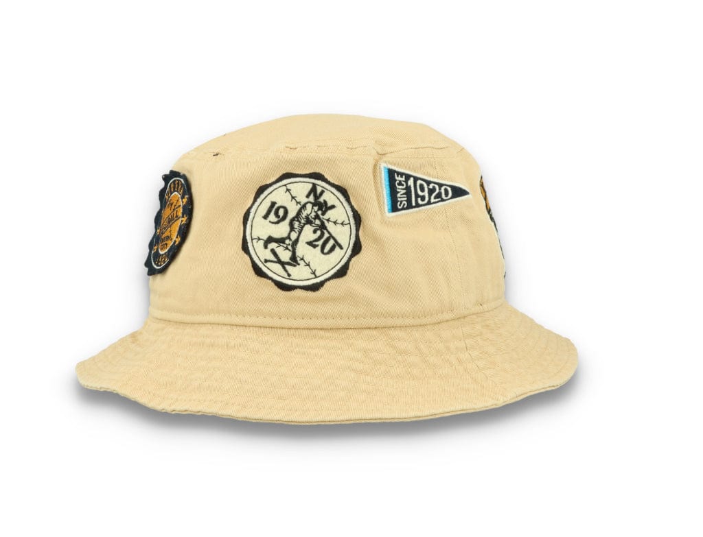 Bucket Hat All Over Patch New Era  Beige - LOKK