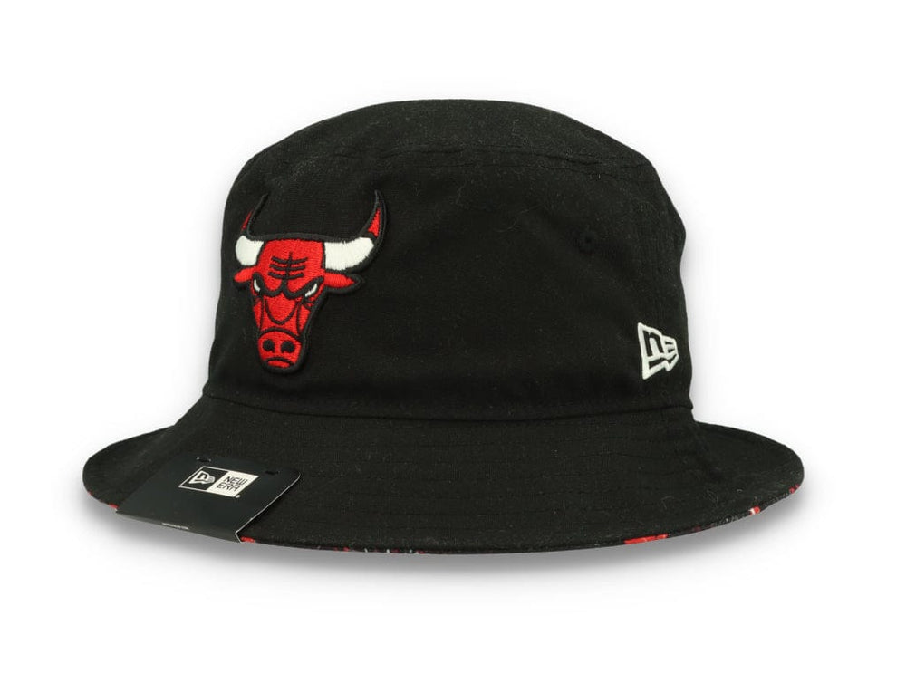Bucket Hat Print Infill Chicago Bulls  Black - LOKK