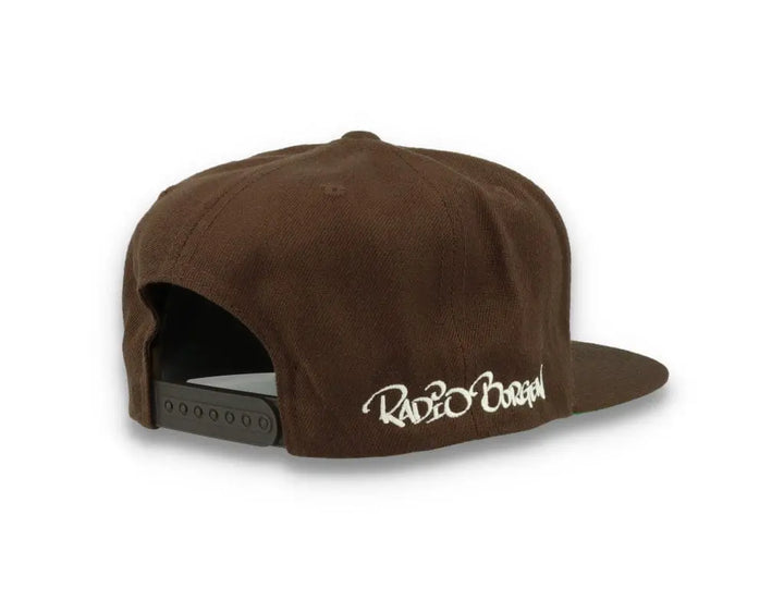 LOKK X RADIO BORGEN Snapback Brown/White - LOKK