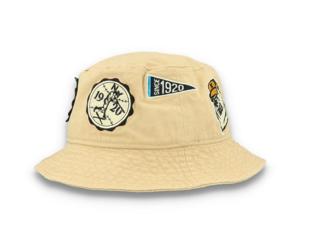 Bucket Hat All Over Patch New Era  Beige - LOKK