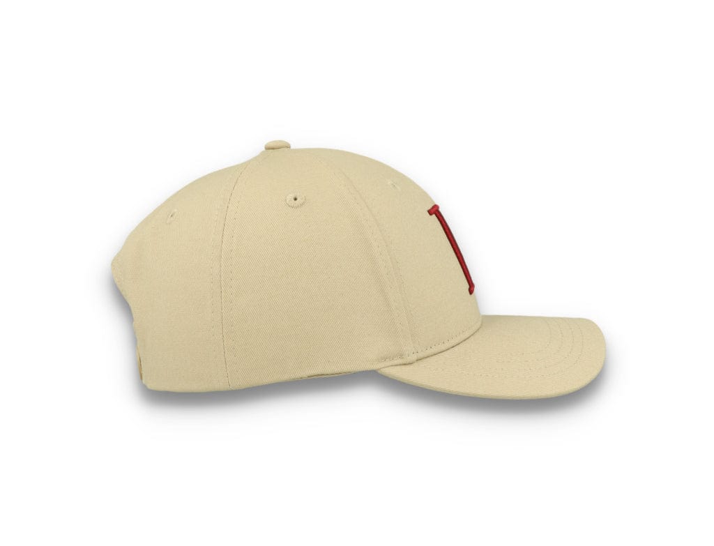 Encore Organic Baseball Cap Dark Sand/Burnt Red - LOKK