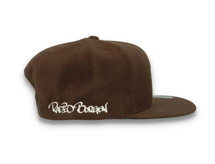 LOKK X RADIO BORGEN Snapback Brown/White - LOKK