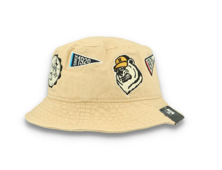 Bucket Hat All Over Patch New Era  Beige - LOKK