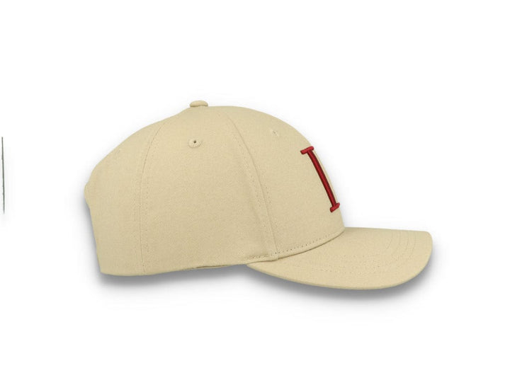 Encore Organic Baseball Cap Dark Sand/Burnt Red - LOKK