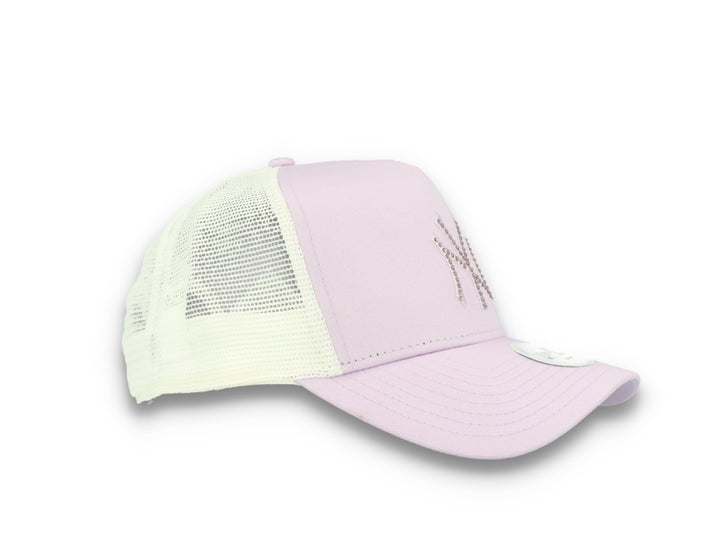 MLB Rhinestone Trucker New York Yankees  Purple - LOKK