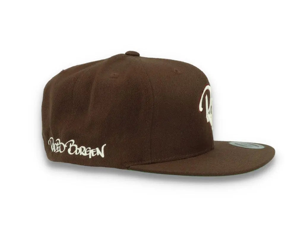 LOKK X RADIO BORGEN Snapback Brown/White - LOKK