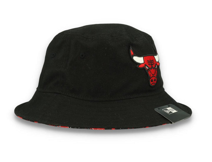 Bucket Hat Print Infill Chicago Bulls  Black - LOKK