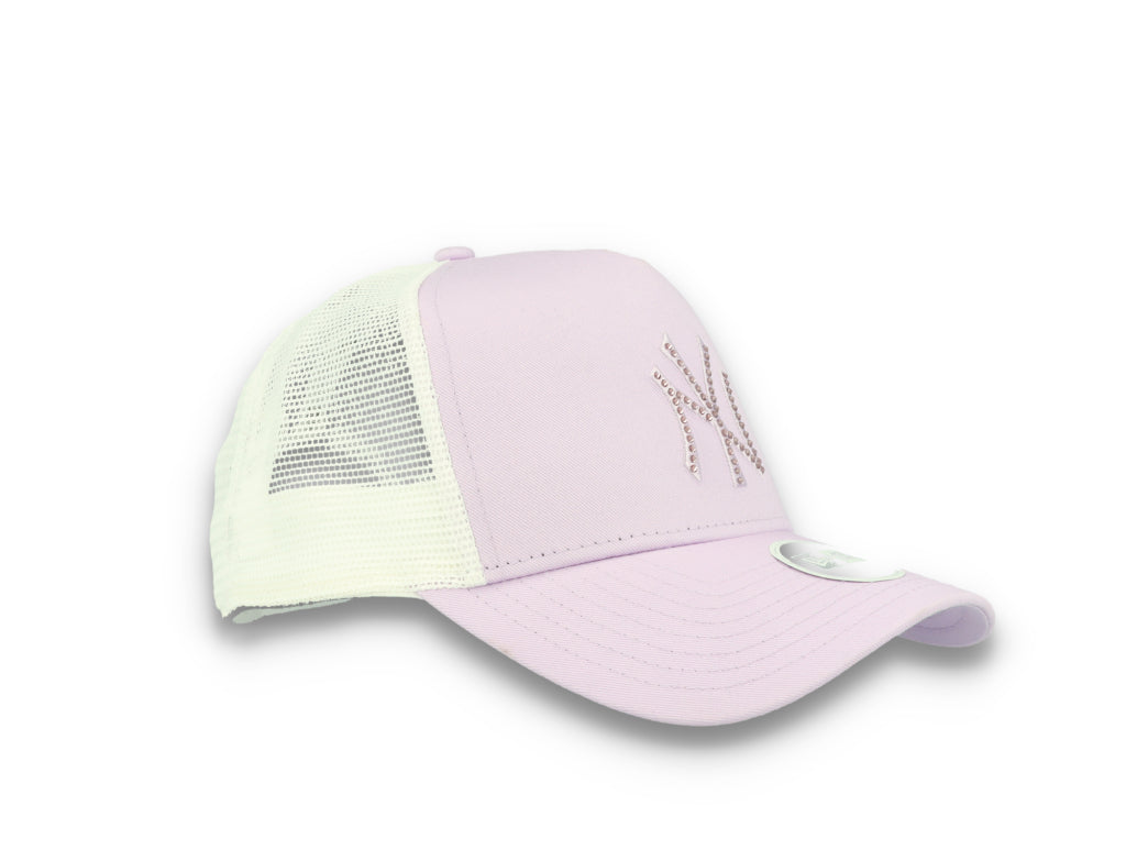 MLB Rhinestone Trucker New York Yankees  Purple - LOKK