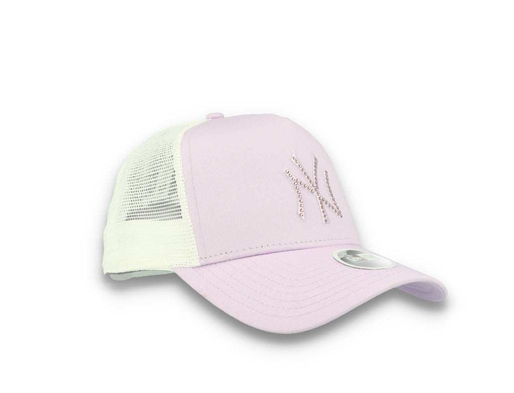 MLB Rhinestone Trucker New York Yankees  Purple - LOKK