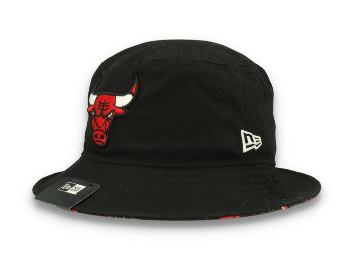 Bucket Hat Print Infill Chicago Bulls  Black - LOKK