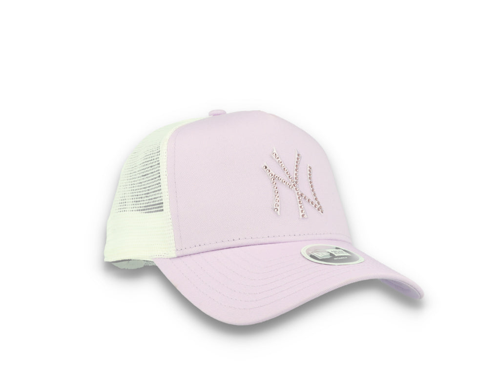 MLB Rhinestone Trucker New York Yankees  Purple - LOKK