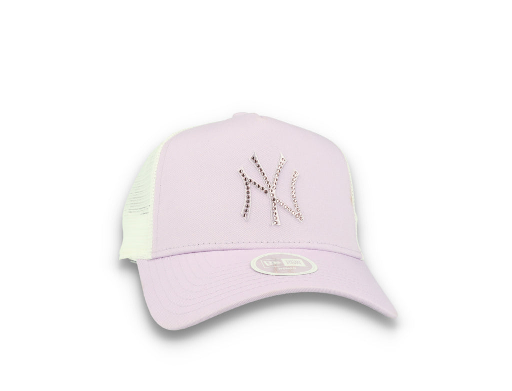 MLB Rhinestone Trucker New York Yankees  Purple - LOKK