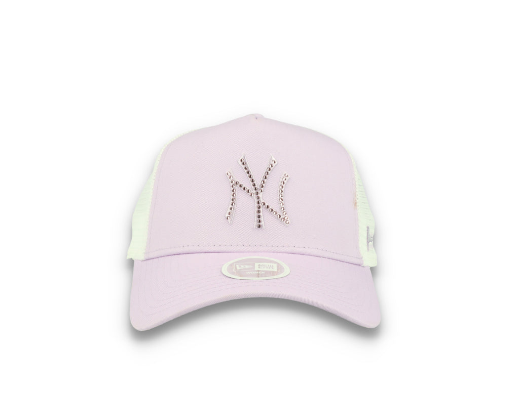 MLB Rhinestone Trucker New York Yankees  Purple - LOKK