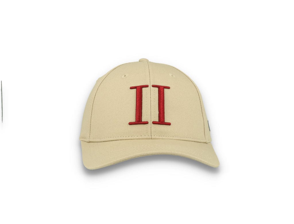 Encore Organic Baseball Cap Dark Sand/Burnt Red - LOKK