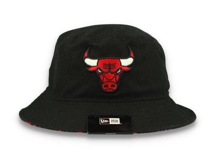 Bucket Hat Print Infill Chicago Bulls  Black - LOKK